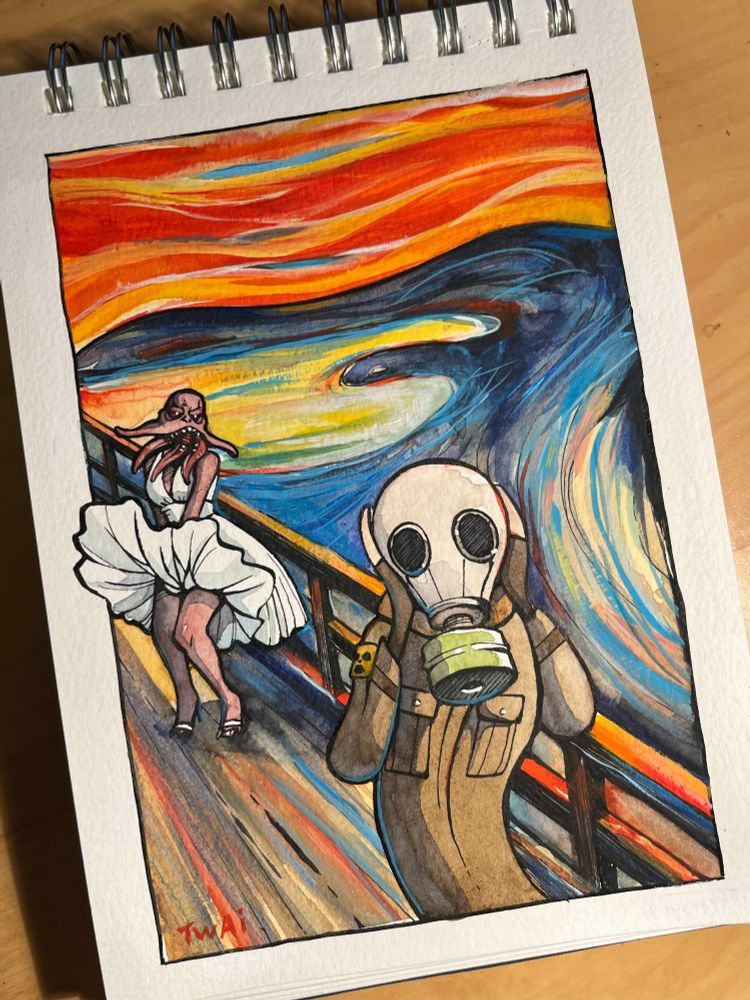 it's basically "the Scream" and a Bloodsucker as Marilyn Monroe :D