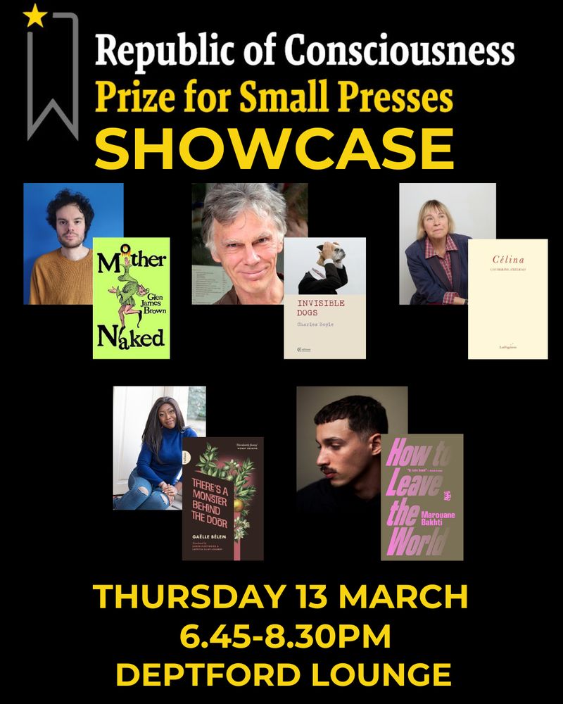 Poster for RoC Prize shortlist readings