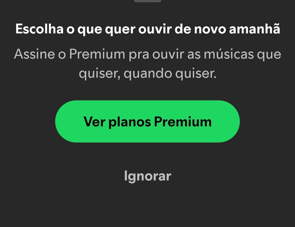 Spotify malignamente acabando com o livre arbítrio de um pobre trabalhador