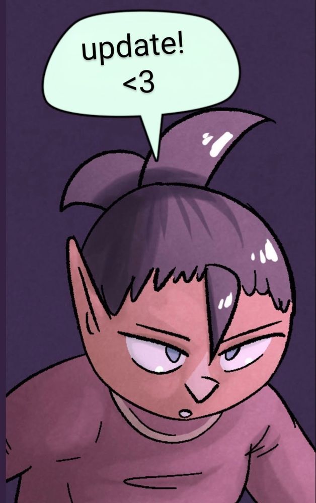 Cropped preview of a comic page where Narine leans forward menacingly to say something. 