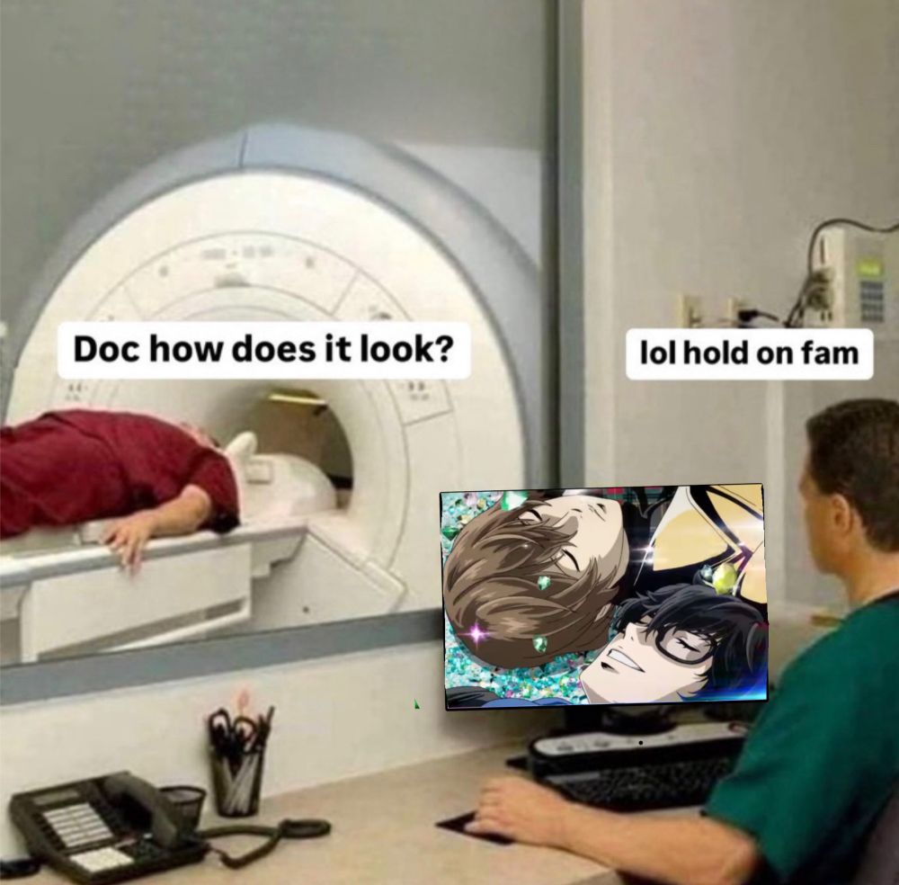 Doc how does it look?
Lol hold on fam
Akechi Joker persona 5 opening colors flying high yaoi shuake