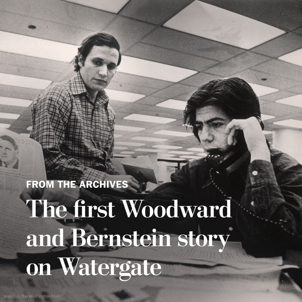 Bob Woodward and Carl Bernstein, not unattractive but definitely not movie stars