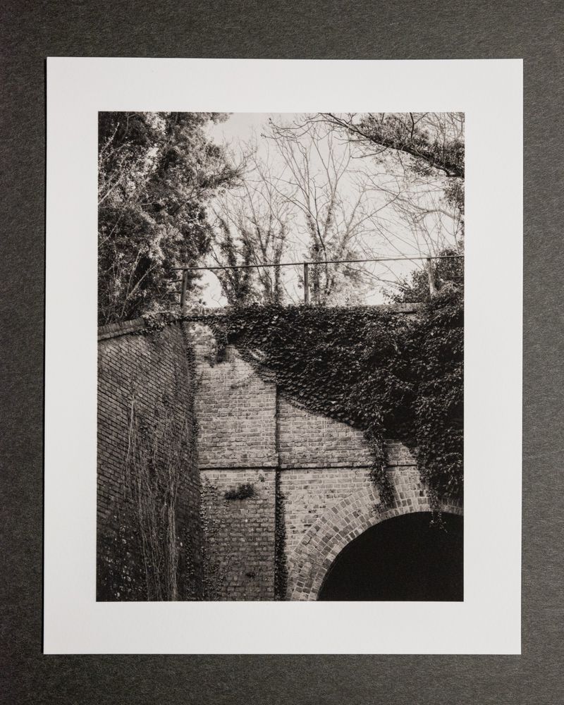 A photographic print of the disused Tivoli rail station, Margate. © 2023 Chris Jack.