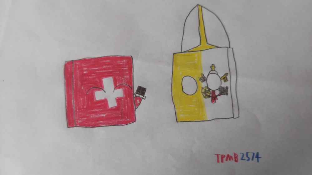 Switzerland and Vatican City as Countrysquares