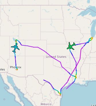 KIWA – KSLC KAEX – KGYY – KMCI