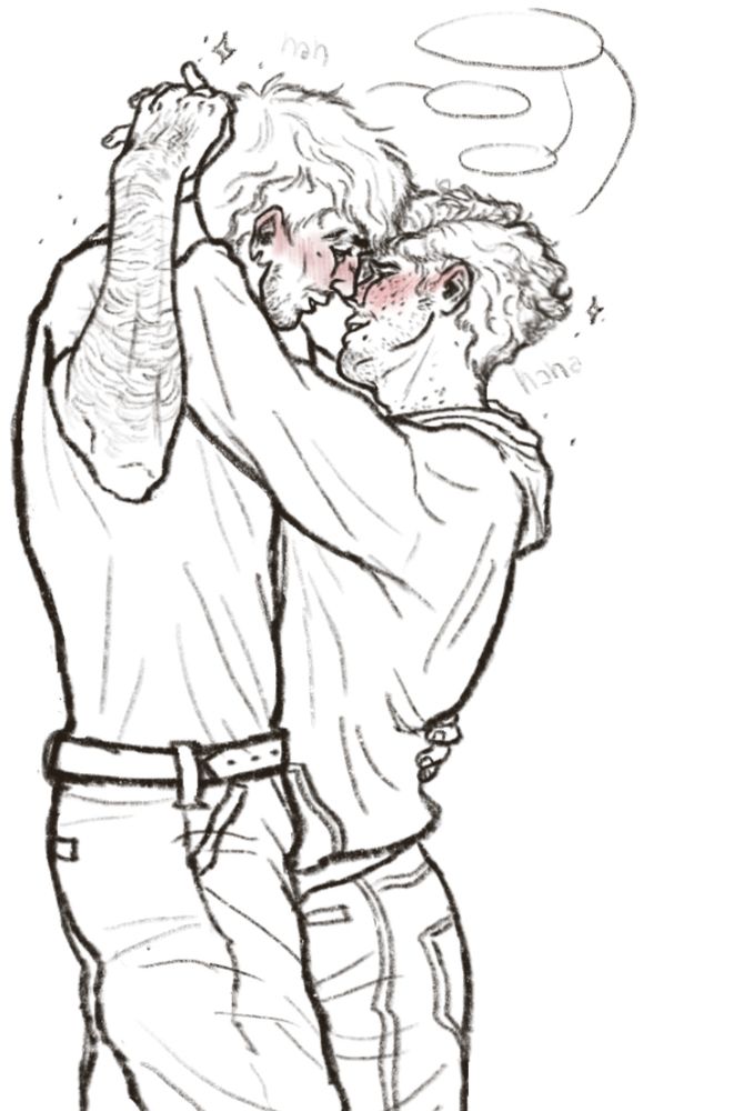 Ed - Left 
Lenny - Right 

The boys slightly tipsy at the commune’s party gathering, seen flirting and dancing. 