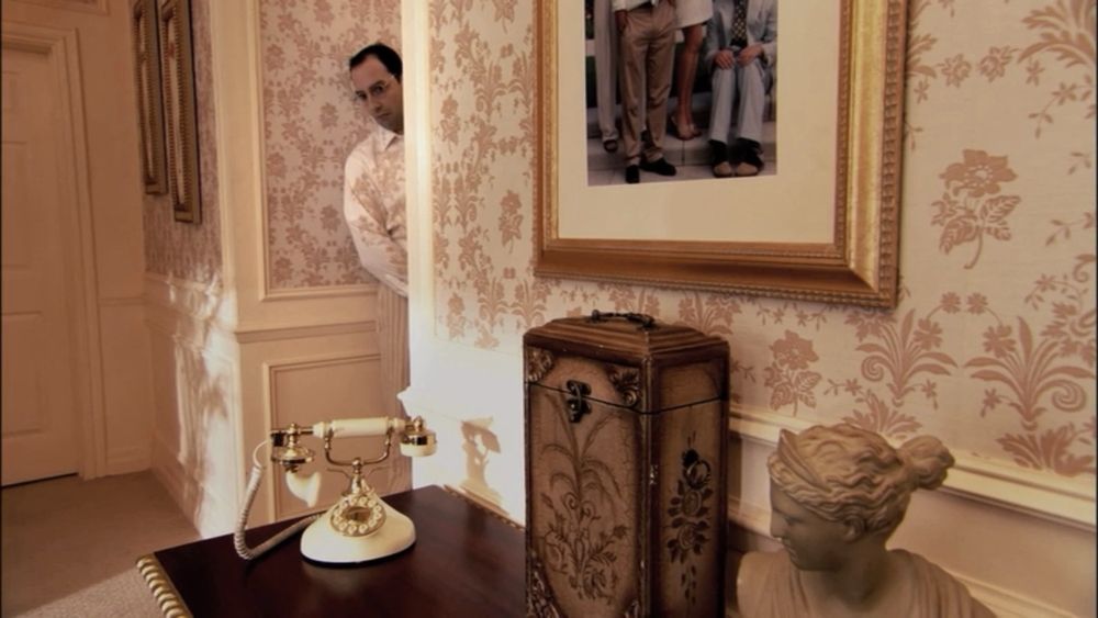 still from the TV show "arrested development" showing buster (tony hale) mostly hiding and blending into the background

"you can always tell a milford man"