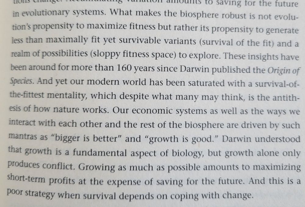 Excerpt from "A Darwinian Survival Guide: Hope for the Twenty-First Century" (Brooks and Agosta)