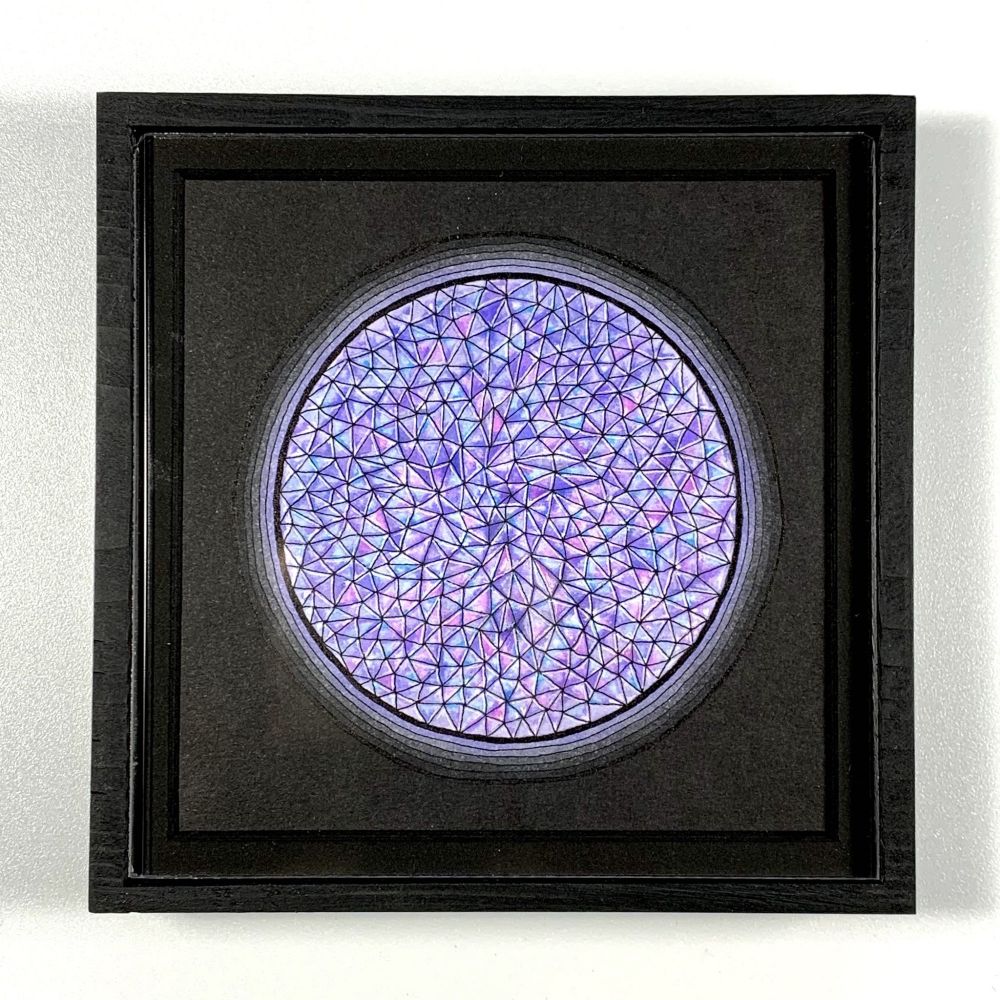 'Trianguleidoscope'

2019. Hand-drawn original #art in my handmade 4 3/8" x 4 3/8" monobloc frame.

#SOLD

