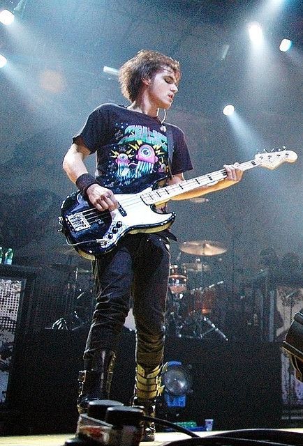 Photo of Mikey Way from My Chemical Romance (MCR).