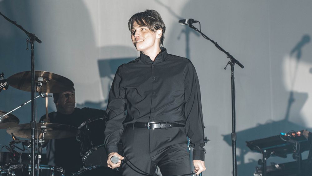 Gerard Way from My Chemical Romance (MCR) performing at the When we were young (WWWY) festival yesterday.