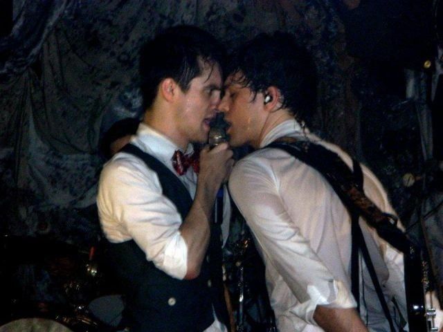 Photo of Brendon Urie and Dallon Weekes from Panic! At The Disco