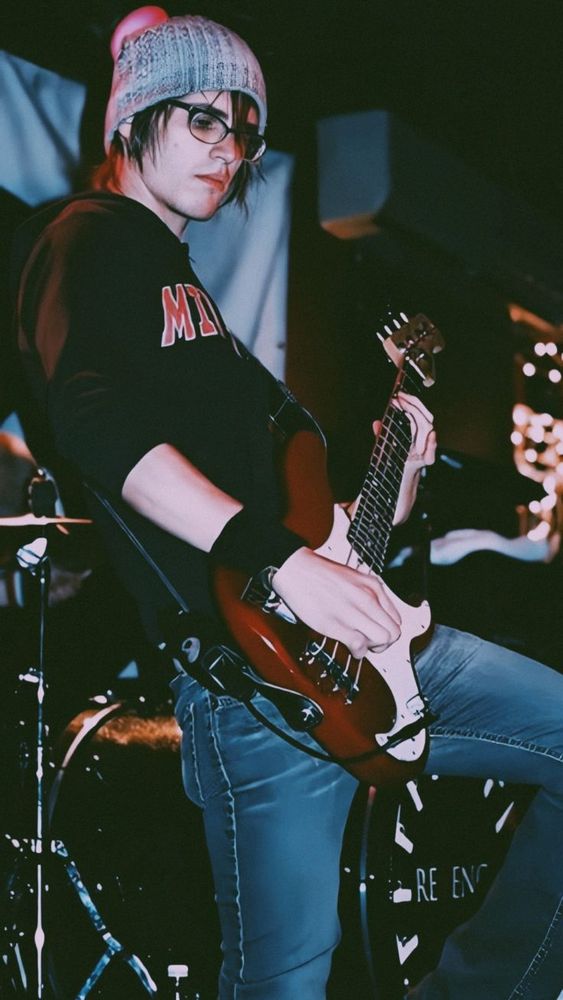 Photo of Mikey Way from My Chemical Romance (MCR).