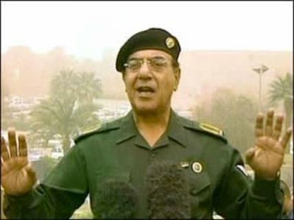 Muhammad Saeed Al-Sahhaf, when he was delivering obviously false news for a violent corrupt regime.
