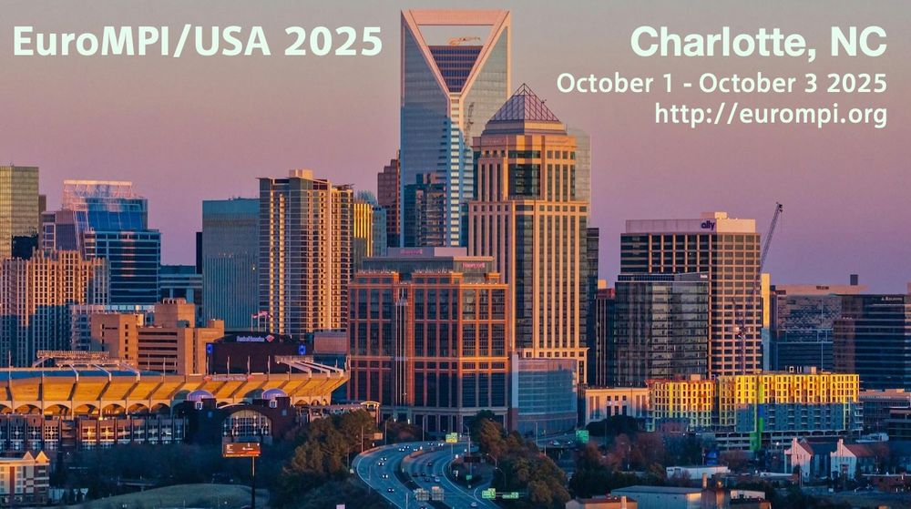EuroMPI/USA 2025, Charlotte, NC, USA, 1-3 October 2025, https://eurompi.org