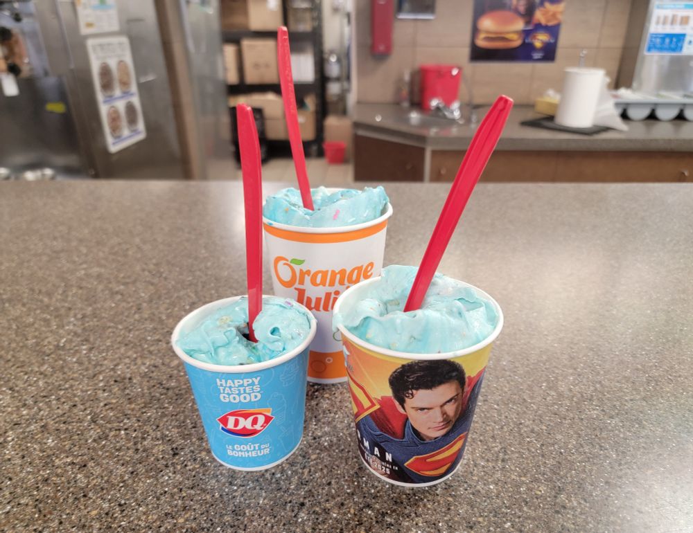 Dairy Queen Superman Blizzards x3