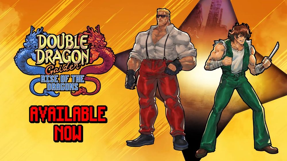 Double Dragon Gaiden Abore and Jeff artwork