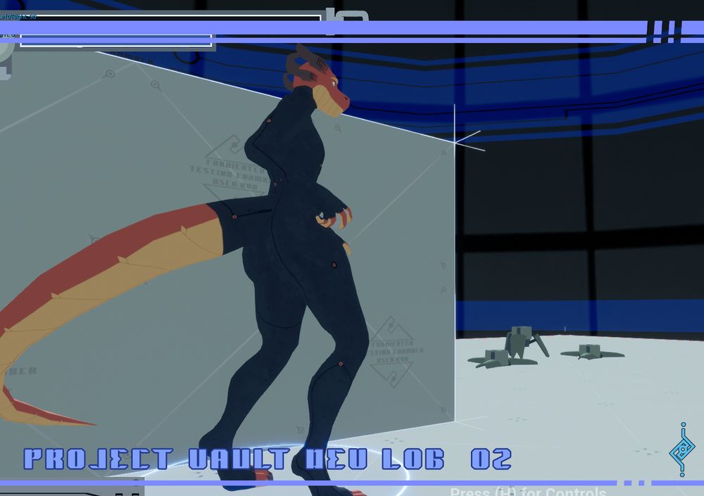 A teaser pic from Project Vault showing Bod peeking around a corner that has some landmine enemies hidden there.