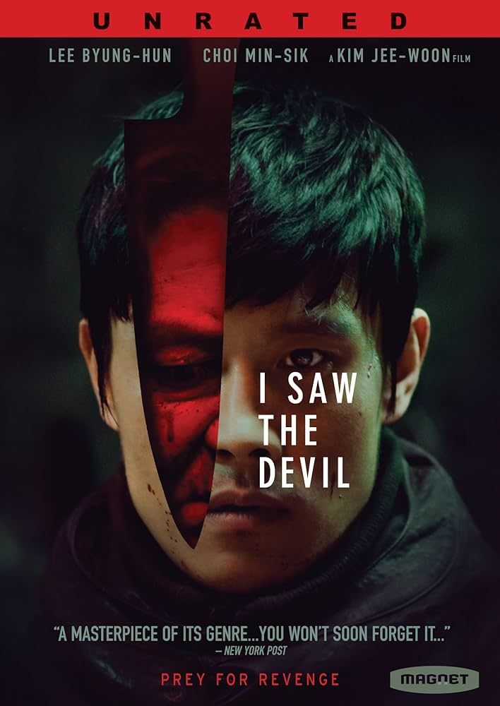 I Saw the Devil (Korean: 악마를 보았다) is a 2010 South Korean action-thriller film directed by Kim Jee-woon and written by Park Hoon-jung. Starring Lee Byung-hun and Choi Min-sik.