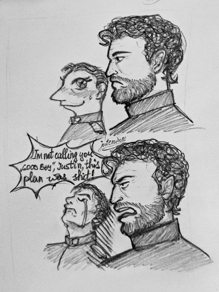 I'm not calling you good boy meme with prince Justin and wizard Suliman from Howl's moving castle book