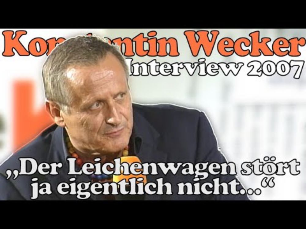 Zum Welthospiztag: KONSTANTIN WECKER ü. Lebensende u. Tod seiner Mutter (Interview 2007)