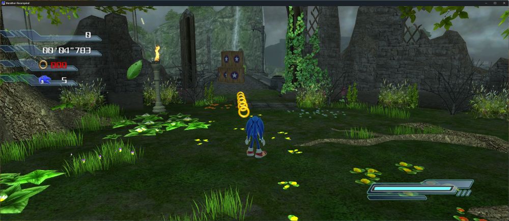 Marathon Recompiled running at 2560x1080 with dynamic UI aspect ratio.