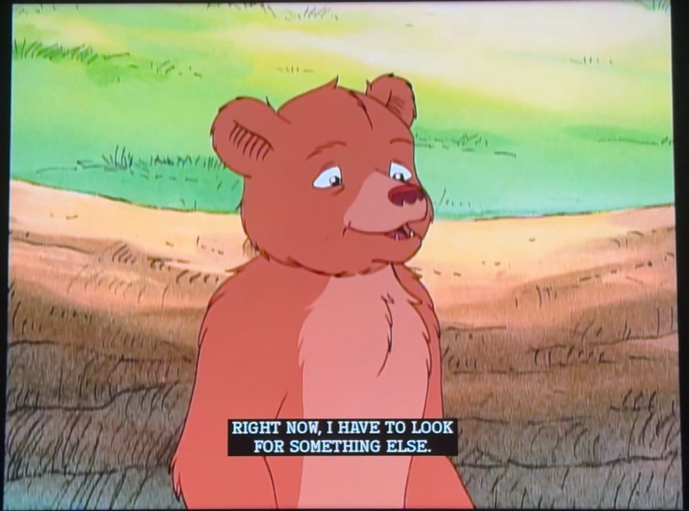 Little Bear explaining he has to search for something 