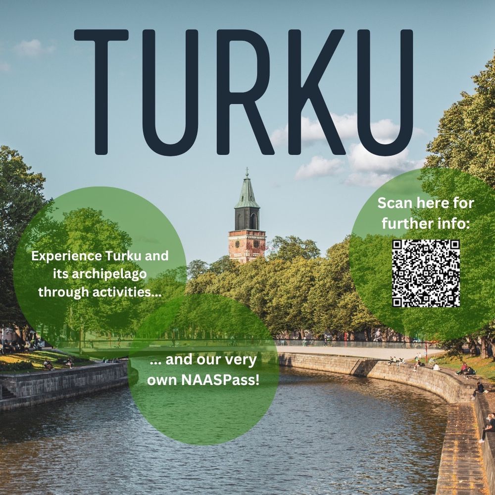 Turku. Experience Turku and its archipelago through activities and our very own NASSAPass! Scan the QR code for further info.