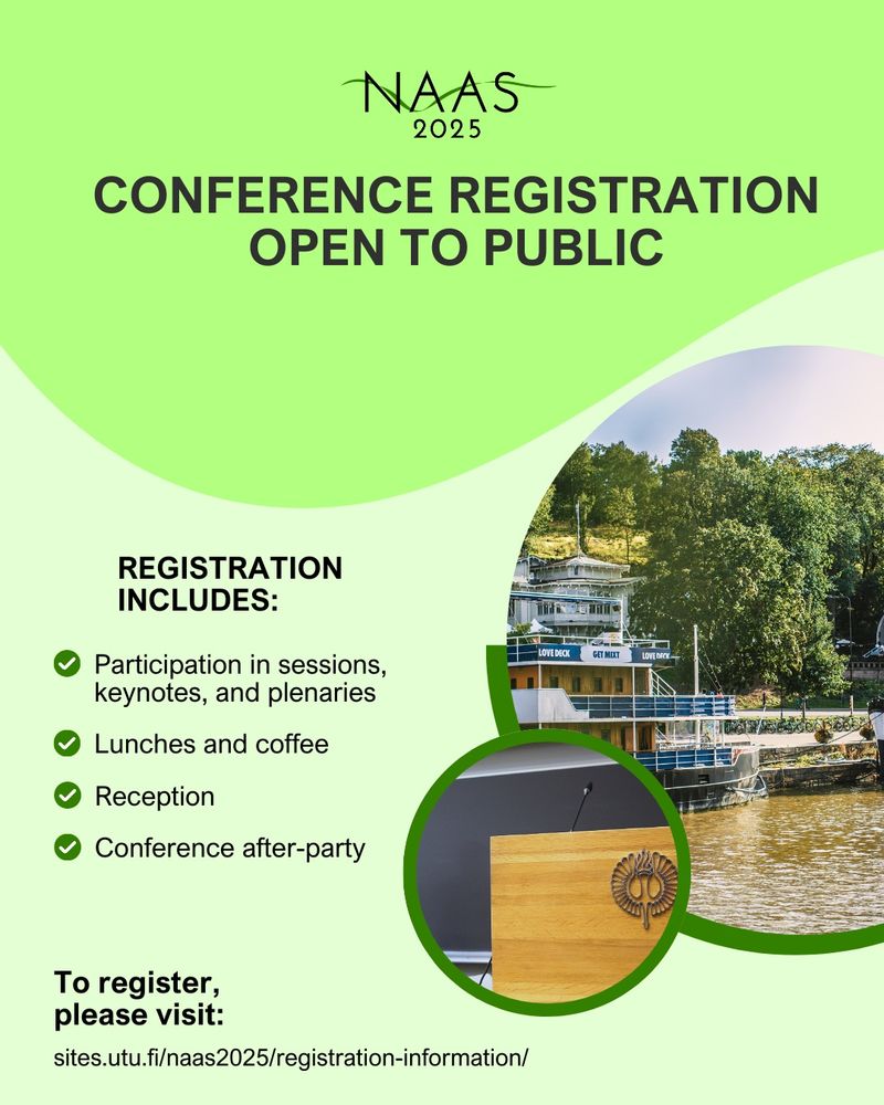Conference registration is open to the public. Registration includes participation in sessions, keynotes, and plenaries, lunches and coffee, reception, and conference after-party.