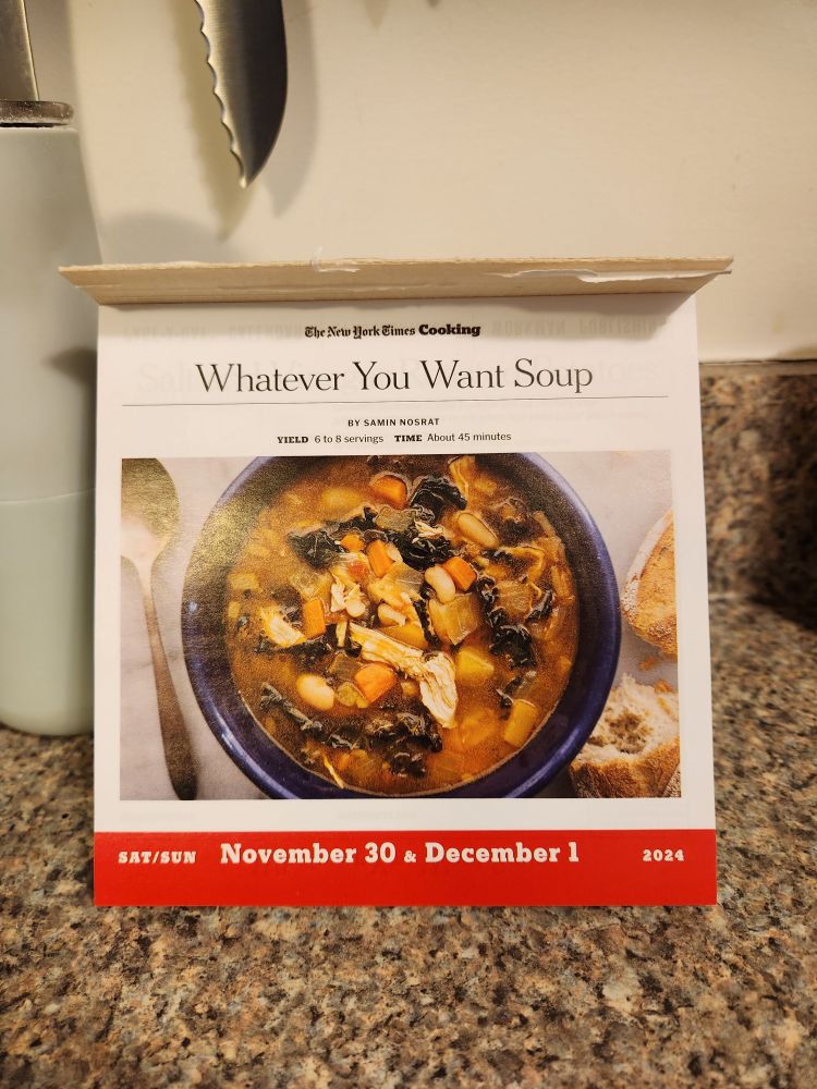 NYT Cooking recipe for Whatever You Want Soup