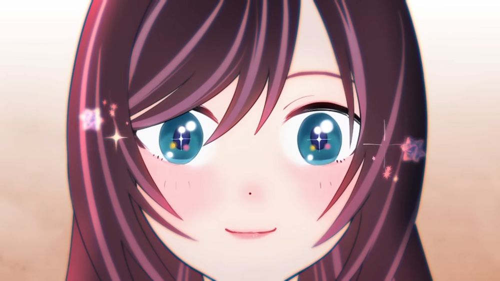 KizunaAI with Sparkly Eyes
