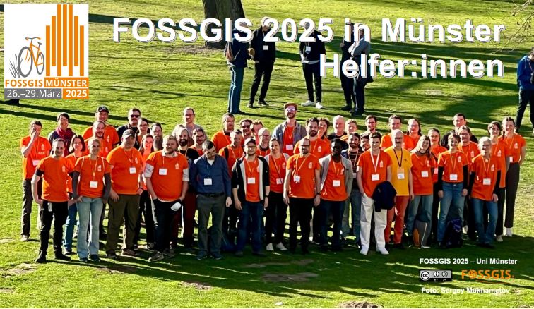 Gruppenfoto Helfende FOSSGIS 2025