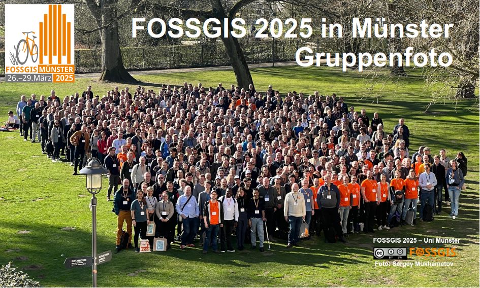 Gruppenfoto Teilnehmende FOSSGIS 2025