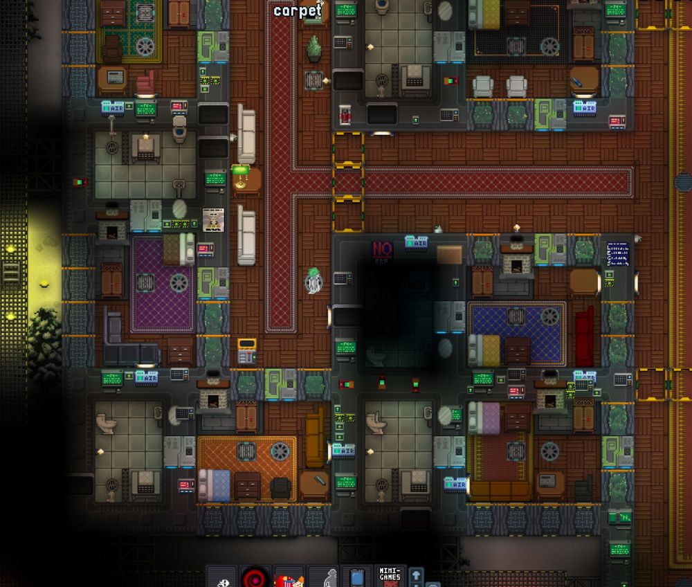 the dorms on snowglobe station.