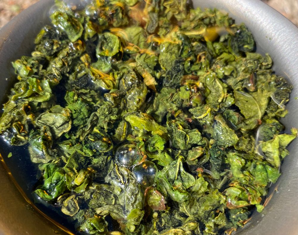 Tie Guan Yin oolong tea first steep