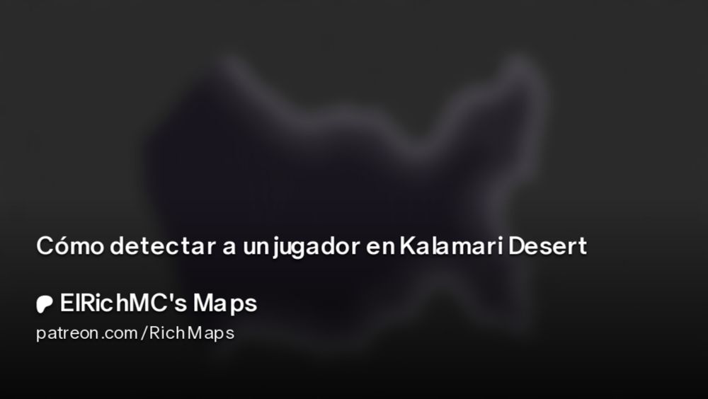 Cómo detectar a un jugador en Kalamari Desert | ElRichMC's Maps