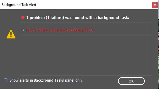 screenshot of an error message from the worst app ever made saying that my export failed for no reason for the 6th time in a row. every export attempt takes 10 minutes