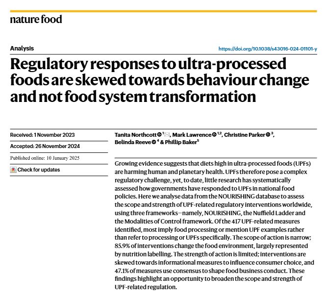 ultra-processed food regulation