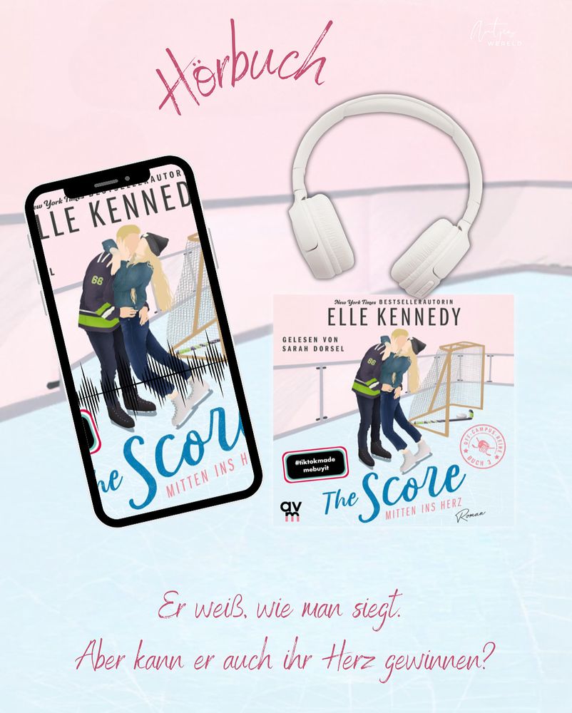 Das Cover in verschiedenen Formen des Hörbuchs „𝐓𝐡𝐞 𝐒𝐜𝐨𝐫𝐞 - 𝐌𝐢𝐭𝐭𝐞𝐧 𝐢𝐧𝐬 𝐇𝐞𝐫𝐳 (𝐎𝐟𝐟-𝐂𝐚𝐦𝐩𝐮𝐬 𝟑)“ von Elle Kennedy

Der Titel ist "Hörbuch"

Zitat:
»Er weiß, wie man siegt. Aber kann er auch ihr Herz gewinnen?«