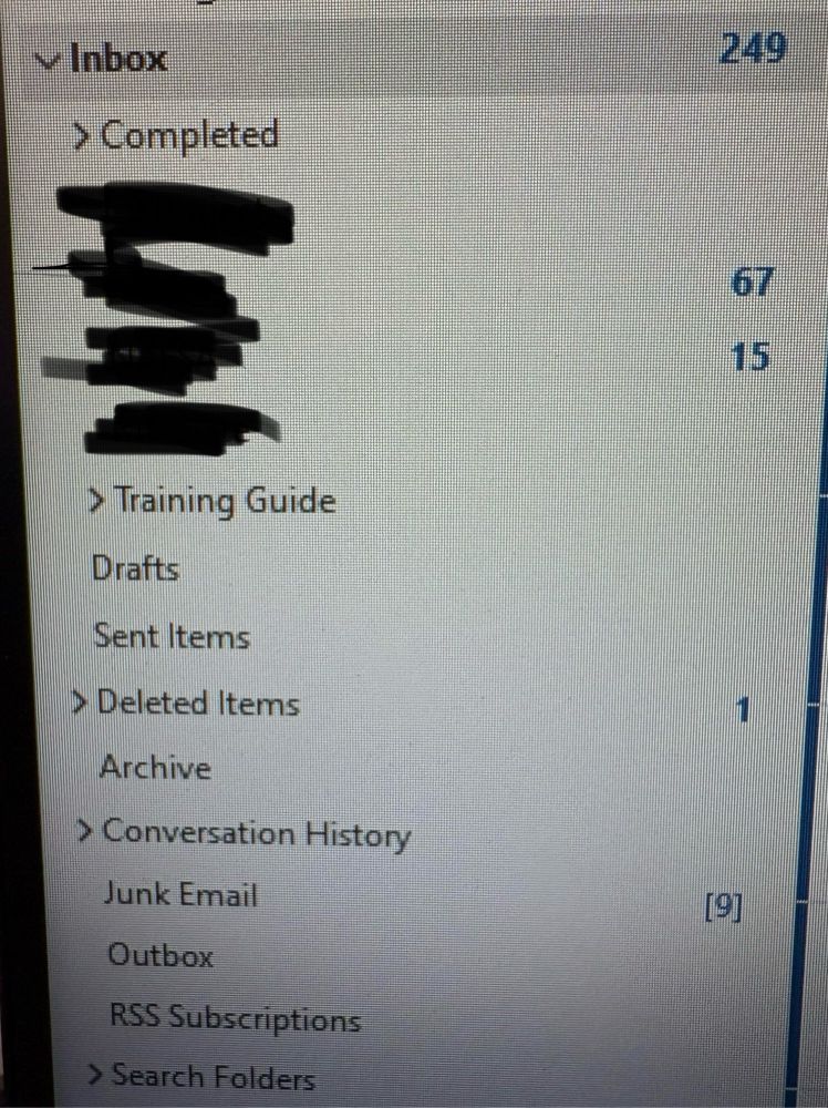 Just an outlook inbox show the amount of unread emails. 