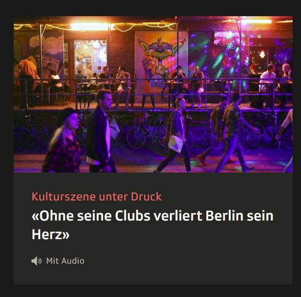 Artikelvorschau "Ohne seine Clubs verliert Brerlin sein Herz"