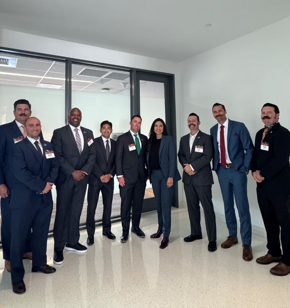 Riverside and Corona firefighters meet with Senator Cervantes
