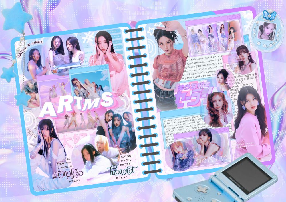 ARTMS spread in my digital diary :")