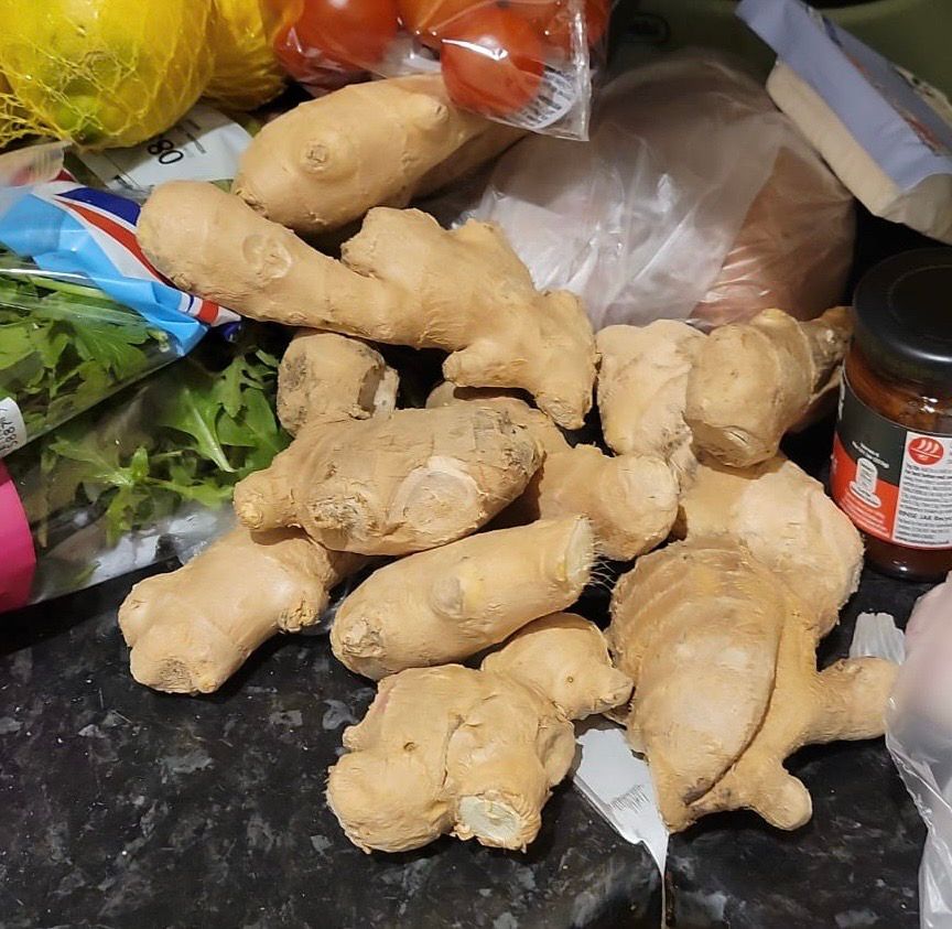 Way too much ginger. A massive pile of ginger. Just loads of ginger piled up in shame.