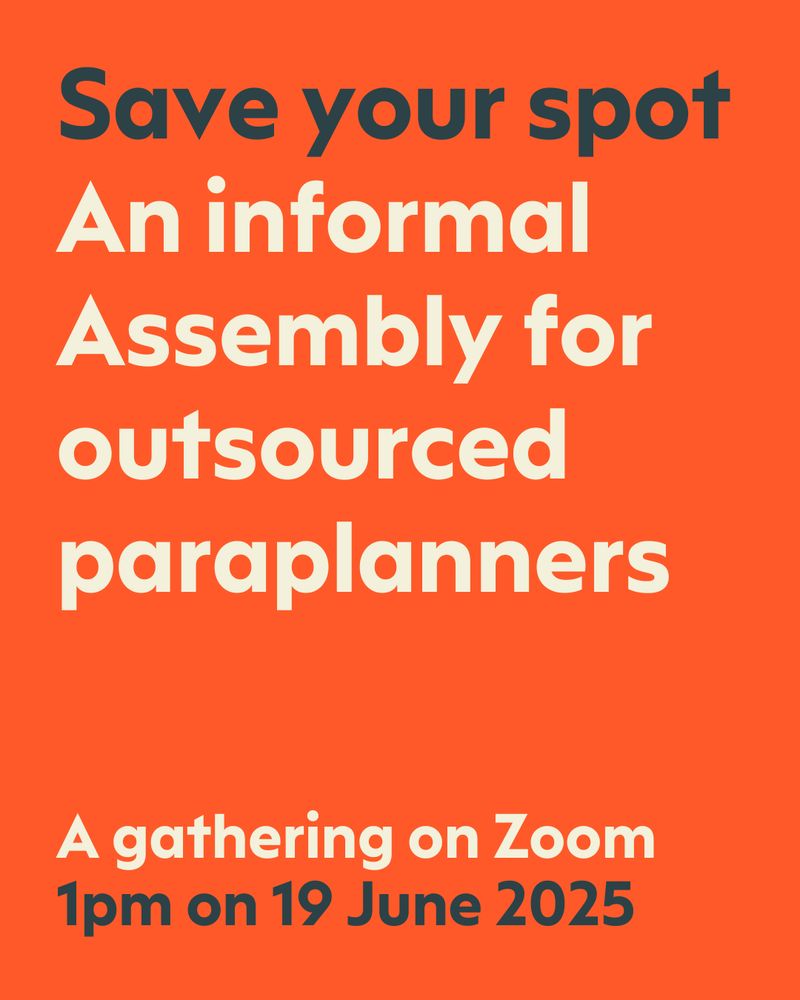 Save your spot. An informal Assembly for outsourced paraplanners. A gathering on Zoom. 1pm on 19 June 2025.