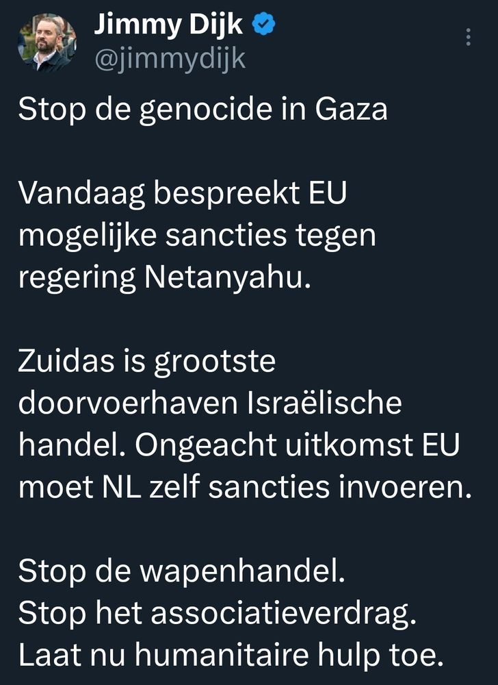 Screenshot van Jimmy Dijk op X.