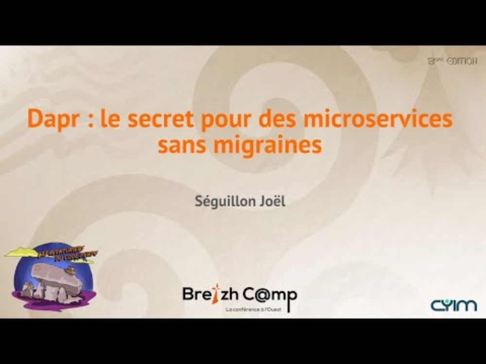 Dapr : le secret pour des microservices sans migraines - Séguillon Joël