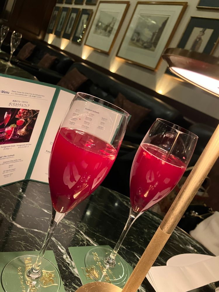 柘榴のカクテル