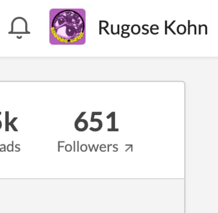 This image displays my itch follower count, which is 651. A mere 15 followers away from 666.