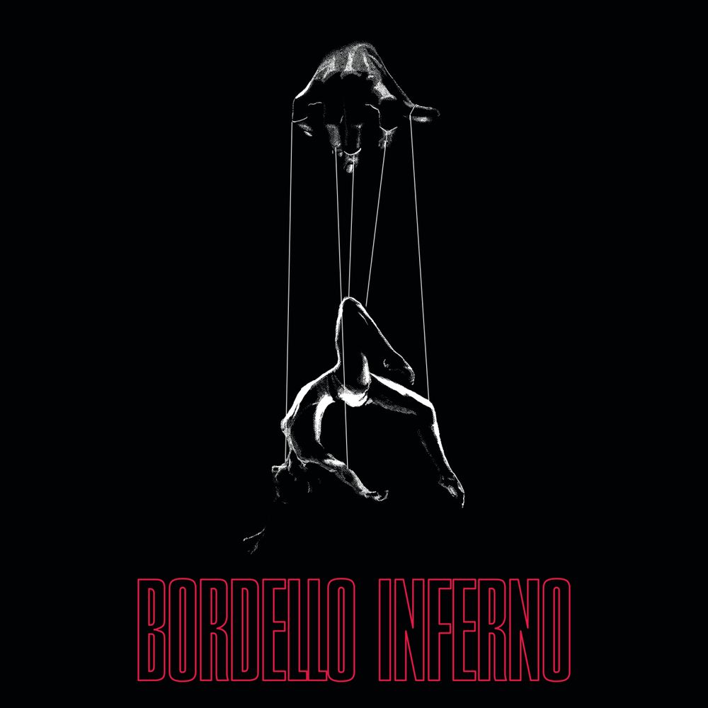 A giant hand controls an acrobatic puppet with an arched back and pointed toes. The words BORDELLO INFERNO underneath.

President McDaddy—a brutal Bonerland pimp—plots the destruction of the Wen through a great conflagration designed to remake the districts in his own depraved image. Infiltrate the high-rise he’s holed up in to either stop his mad plan, or join his orgy of destruction.